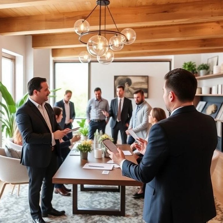 Agente inmobiliario REMAX en Madrid trabajando en equipo.